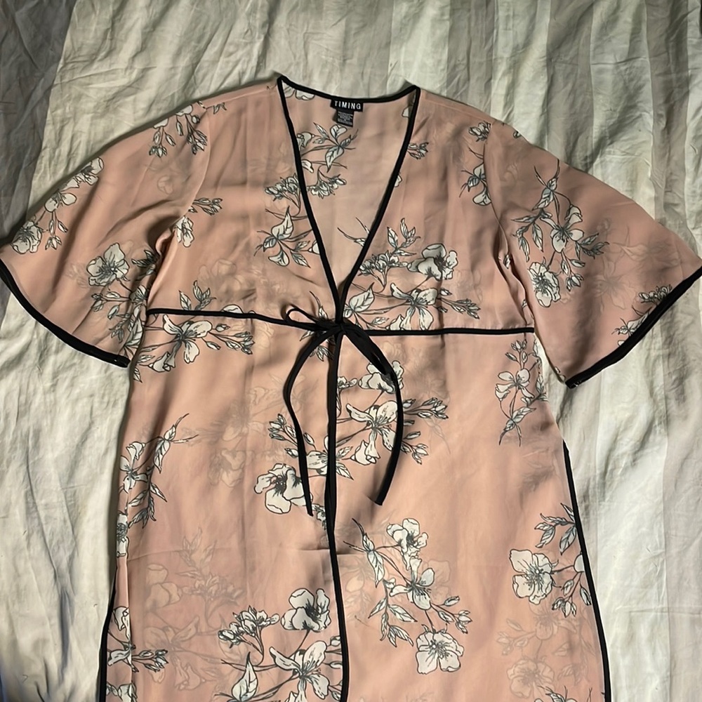 Floral Sheer Robe